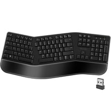 Load image into Gallery viewer, Delton KB200 Wireless Ergonomic Computer Keyboard, Full-Size Keyboard
