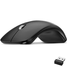 Load image into Gallery viewer, Delton S10 Curved Wireless Computer Mouse, USB Mouse, Battery Operated
