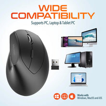 将图片加载到图库查看器，Delton S12Pro Ergonomic Wireless Mouse Vertical Computer Mouse Wireless with Auto Pair USB Dongle
