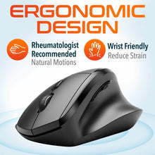 Load image into Gallery viewer, Delton S30 Ergonomic 2.4G Wireless Mouse Optical Computer Pointing Device
