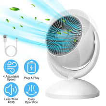 将图片加载到图库查看器，Desk Air Circulator Fan 4 Speed Adjustment
