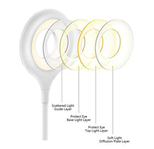 Load image into Gallery viewer, Desk Lamp Touch Clip Study Light Gooseneck Desktop USB Rechargeable Bedroom Lamp Bedside Bedside Desk Clip-on Table Lamp Decorative Table Lamp Cute Study Lamps for Bedroom Décor
