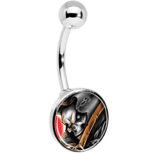 将图片加载到图库查看器，Wake the Dead Grim Reaper Halloween Belly Ring
