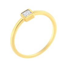 将图片加载到图库查看器，14K Yellow Gold Plated .925 Sterling Silver 1/20 cttw Miracle Set Diamond Promise Ring (J-K Color, I1-I2 Clarity) - Size 6
