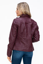 Load image into Gallery viewer, Women Warm Sleek Dual-Zipper Layered Jacket with Cozy Fuzzy Hood Urban Chic &amp; Comfortable Jacket
