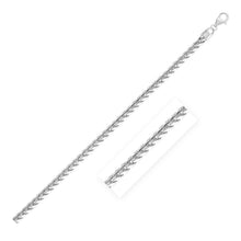 Load image into Gallery viewer, Sterling Silver Rhodium Plated Round Franco Chain 4.6mm
