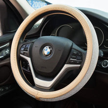 Load image into Gallery viewer, Diamond Leather Steering Wheel Cover with Bling Bling Crystal Rhinestones
