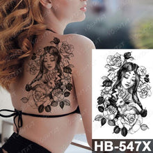 Load image into Gallery viewer, Different Stylish Waterproof Temporary Tattoo Sticker Heart Knife Angel Makeup Tattoos For Women Men
