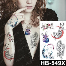 Load image into Gallery viewer, Different Stylish Waterproof Temporary Tattoo Sticker Heart Knife Angel Makeup Tattoos For Women Men
