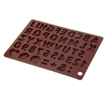 将图片加载到图库查看器，Digit Silicone Chocolate Mold Non-Stick Cake Mould Jelly Candy 3D Molds Kitchen Accessories Reusable Baking Tools Silicone Letter Mold And Number Candy Molds
