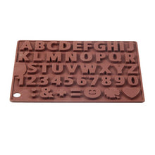 将图片加载到图库查看器，Digit Silicone Chocolate Mold Non-Stick Cake Mould Jelly Candy 3D Molds Kitchen Accessories Reusable Baking Tools Silicone Letter Mold And Number Candy Molds
