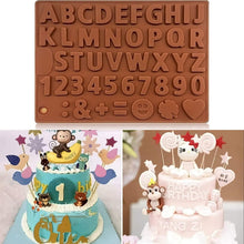 将图片加载到图库查看器，Digit Silicone Chocolate Mold Non-Stick Cake Mould Jelly Candy 3D Molds Kitchen Accessories Reusable Baking Tools Silicone Letter Mold And Number Candy Molds
