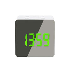 Load image into Gallery viewer, Digital Alarm Clock Desk Table Clock  3 Alarm Sounds Adjustable Volume Easy Digital Alarm Clock for Kids and Adults Compact Desk &amp; Shelf Clocks for Bedroom Curved LED Screen Alarm Clocks For Kid Bedroom Temperature Snooze Function Home Decor Watch
