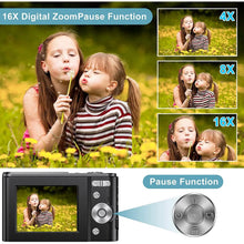 Load image into Gallery viewer, Digital Baby Camera 1080P 48MP with 32GB SD Card
