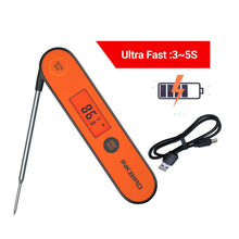 Load image into Gallery viewer, Digital BBQ Thermometer IHT-1P Kitchen Utensil Tools Waterproof BBQ Meat Thermometer For Cooking Food Kitchen Candy Thermometer Calibration Magnet Backlight For Grill Smoker Kitchen Rechargeable Thermometer With Backlight &amp; Calibration
