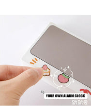 将图片加载到图库查看器，Digital Clock Table Clock Snooze Alarm Cute Silent Mirror Clock Student Desktop Mirror Surface LED Alarm Clock with USB Charger 12/24H Easy Snooze Function Adjustable Brightness Alarm Clocks for Bedroom LED Clock Electronic Clock for Children
