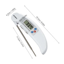 Load image into Gallery viewer, Digital Foldable Thermometer Food BBQ Meat Oven Instant Read Food Thermometer For Cooking Digital Kitchen Thermometer Probe With Backlight &amp; Reversible Display Cooking Thermometer For Folding Kitchen Thermometer For Cooking Water Oil Grill Tools
