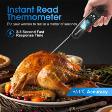 将图片加载到图库查看器，Digital Kitchen Food Thermometer For Meat Water Milk Cooking Oven Cooking Food Min Max Thermometer Magnetic Waterproof with Backlight for Adults Kitchen Grill Steak Out Food Probe BBQ Electronic Oven Thermometer Kitchen Tools
