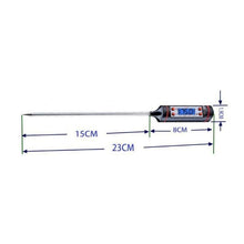将图片加载到图库查看器，Digital Meat Thermometer Cooking Digital Candy Cooking Thermometer Kitchen Cooking Thermometer Instant Read for BBQ Grill Oil Milk Bath Water Deep Fry Food Kitchen BBQ Probe Water Milk Oil Liquid Oven Digital Temperature Sensor Meter Home
