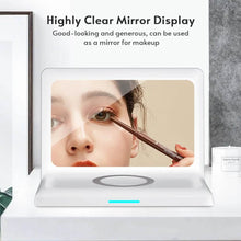 将图片加载到图库查看器，Digital Mirror Clock Wireless Charging Alarm Clock

