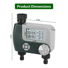 将图片加载到图库查看器，Digital Programmable Sprinkler Timer with 2 Outlet Zones
