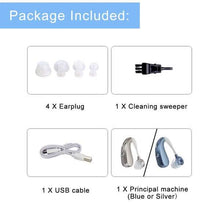 Load image into Gallery viewer, Digital Rechargeable Hearing Aids Acousticon Amplifier Audiphone Behind Ear Sound
