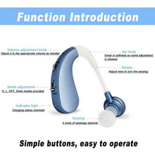 Load image into Gallery viewer, Digital Rechargeable Hearing Aids Acousticon Amplifier Audiphone Behind Ear Sound
