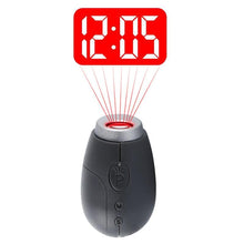 Load image into Gallery viewer, Digital Time Projection Clock Mini LED Clock With Time Projection Wake Up Light Alarm Clock for Heavy Sleeper Portable Digital Watch Night Light Magic Projector Clock
