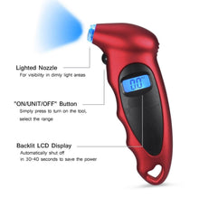 将图片加载到图库查看器，Digital Tire Pressure Gauge 150 PSI 4 Settings
