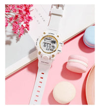 将图片加载到图库查看器，Digital Watches For Women School Girl Student  Transparent Color Water Resistent Silicone Strap Stopwatch Alarm Countdown Dual Time Ultra Super Wide-Angle Display Digital Wrist Watches For Men Women

