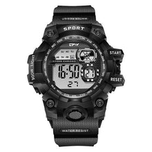 将图片加载到图库查看器，Digital Watches For Women School Girl Student  Transparent Color Water Resistent Silicone Strap Stopwatch Alarm Countdown Dual Time Ultra Super Wide-Angle Display Digital Wrist Watches For Men Women
