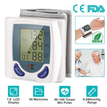 Load image into Gallery viewer, Digital Wrist Blood Pressure Monitor
