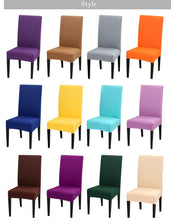 Load image into Gallery viewer, Dining Chair Covers Stretch Chair Covers Parsons Chair Slipcover Removable Anti Dirty Seat Chair Cover Spandex Kitchen Cover for Banquet Wedding Dinner Restaurant house
