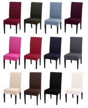Load image into Gallery viewer, Dining Chair Covers Stretch Chair Covers Parsons Chair Slipcover Removable Anti Dirty Seat Chair Cover Spandex Kitchen Cover for Banquet Wedding Dinner Restaurant house
