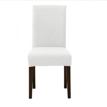 将图片加载到图库查看器，Dining Room Chair Cover Spandex Elastic Stretch Slipcover For Chairs Kitchen Hotel Banquet Sure Fit Home Décor Stretch Short Dining Room Chair One Piece Slipcover Form Fit Polyester/Spandex Machine Washable
