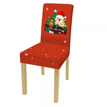 将图片加载到图库查看器，Dining Room Chair Protector Slipcovers Popular New Holiday Universal Size Christmas Printing Chair Cover Stretch Washable Detachable Seat Covers For Hotel Banquet Home Christmas Party
