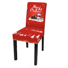 将图片加载到图库查看器，Dining Room Chair Protector Slipcovers Popular New Holiday Universal Size Christmas Printing Chair Cover Stretch Washable Detachable Seat Covers For Hotel Banquet Home Christmas Party
