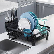 Load image into Gallery viewer, Dish Drying Rack Drain Board Utensil Holder Organizer

