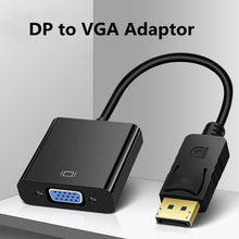 Load image into Gallery viewer, DisplayPort to VGA Adapter Cable Converter Compatible with Computer, Desktop, Laptop, PC, Monitor, Projector.
