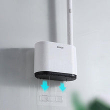 Load image into Gallery viewer, Disposable Toilet Brush With Cleaning Liquid Wall-Mounted Cleaning Tool For Bathroom Replacement Brush Head Accessories Wall Toilet Brush And Holder Set Flexible Toilet Bowl Cleaner Brush With Silicone Bristles Bendable Brush Head To Clean Toilet Corner
