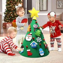 Load image into Gallery viewer, DIY 3D Felt Christmas Tree Upgraded Toddler Christmas Tree
