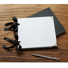 将图片加载到图库查看器，DIY Photo Albums Wedding Photo  Scrapbook 20Pages Cover Self Adhesive Scrapbook Album Case Binding Hardcover Craft Blank Black Page Wedding and Anniversary Family Photo Album
