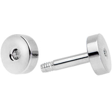 Load image into Gallery viewer, 14G Steel Screw Fit Tunnel Plug Set
