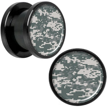 将图片加载到图库查看器，Digital Camo Print Black Anodized Screw Fit Plug Set 1/2
