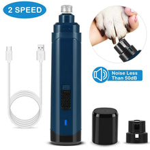将图片加载到图库查看器，Dog Nail Grinder 2 Speeds Quiet USB Rechargeable
