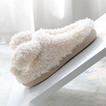 Load image into Gallery viewer, Dog Slippers Women Winter Warm Soft Plush Shoes Men Couples Slippers For Home Indoor Bedroom Fluffy Furry Memory Foam Cross Band Slip On Indoor Outdoor Slippers
