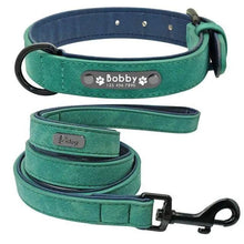 Load image into Gallery viewer, Dogs Collars Personalized Padded Collar Leather Dog Walking Leash For Small Medium Large Dogs Dog Collar and Leash Dog Collar and Leash Leather Padded Dogs Collars Lead Rope
