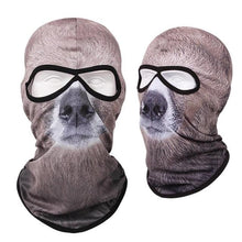 Load image into Gallery viewer, Double Eye Hole Animal Head Hat Horror Role-Playing Full Face Mask Riding Hunting Balaclava Sweat-Absorbent And Breathable Scarf Dustproof Headgear Unisex Cycling Equipment Racing Breather Mask Tactical Airsoft Cap Scarf Mask Ski Hat Spring Summer For Men
