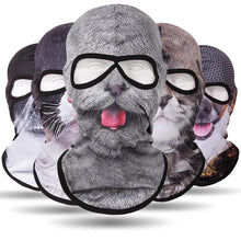 Load image into Gallery viewer, Double Eye Hole Animal Head Hat Horror Role-Playing Full Face Mask Riding Hunting Balaclava Sweat-Absorbent And Breathable Scarf Dustproof Headgear Unisex Cycling Equipment Racing Breather Mask Tactical Airsoft Cap Scarf Mask Ski Hat Spring Summer For Men
