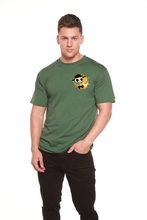 Load image into Gallery viewer, Skull with Coffee Bamboo Viscose/Organic Cotton Short Sleeve Printed T-Shirt
